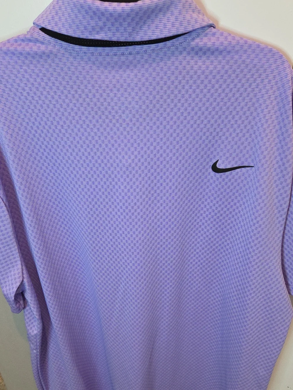 Nike Men’s Light Purple Polo with Black Swoosh